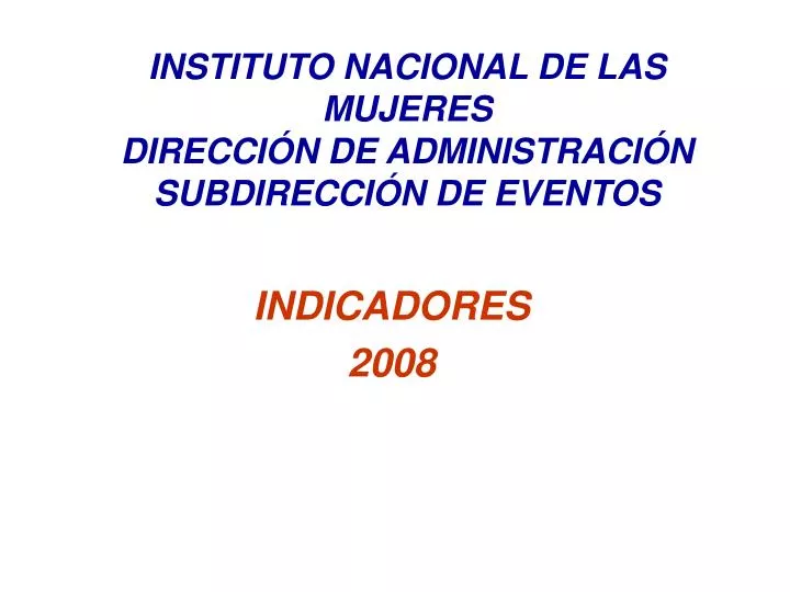 indicadores 2008