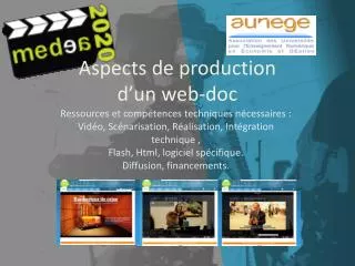 aspects de production d un web doc