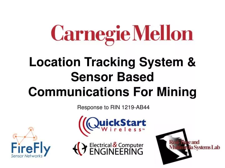 location tracking system sensor based communications for mining