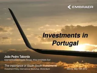 Investments in Portugal