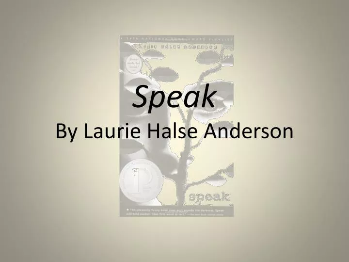 speak by laurie halse anderson