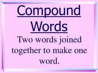 compound words