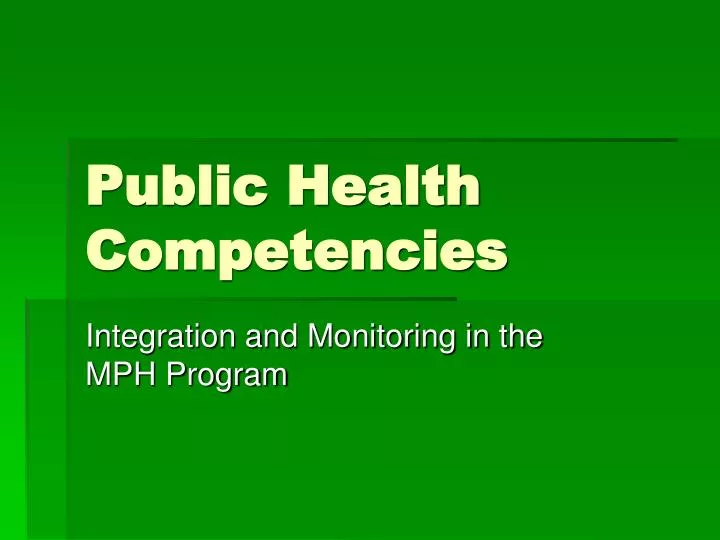 public health competencies