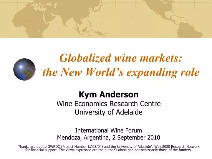 globalized wine markets the new world s expanding role