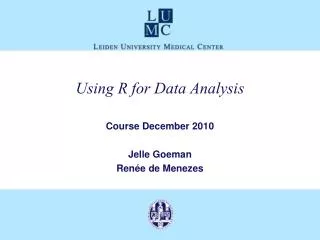 Using R for Data Analysis