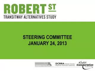 Steering Committee January 24, 2013