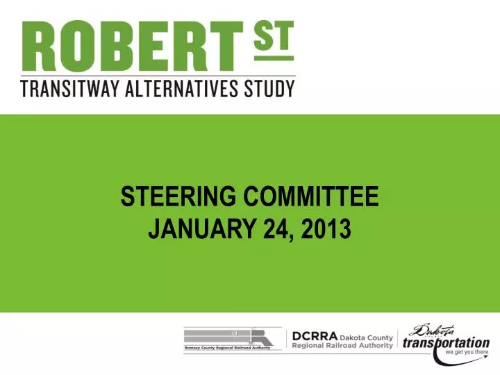 steering committee january 24 2013