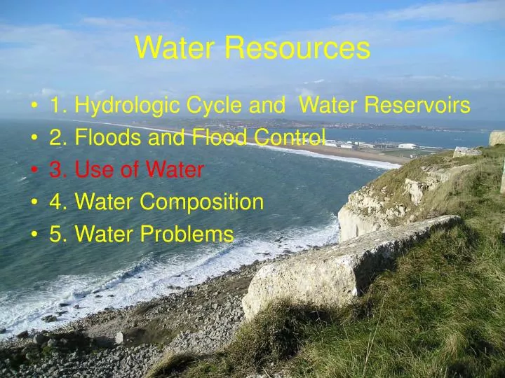 water resources