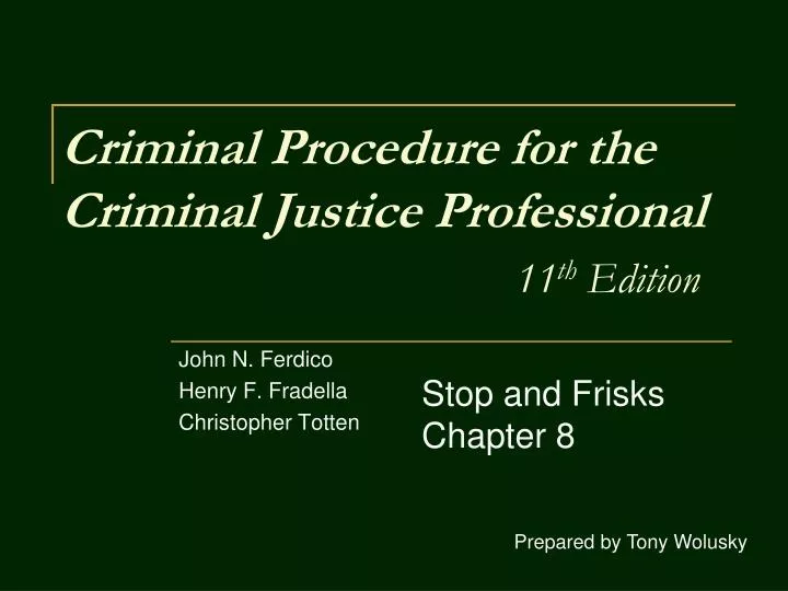 criminal procedure for the criminal justice professional 11 th edition