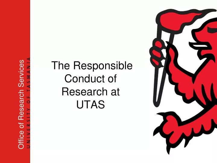 the responsible conduct of research at utas