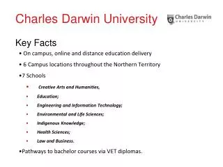 Charles Darwin University Key Facts