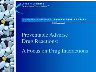 Preventable Adverse Drug Reactions