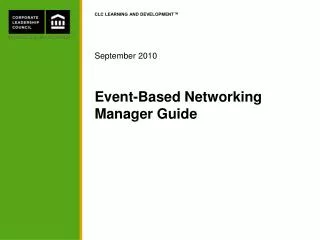 Event-Based Networking Manager Guide