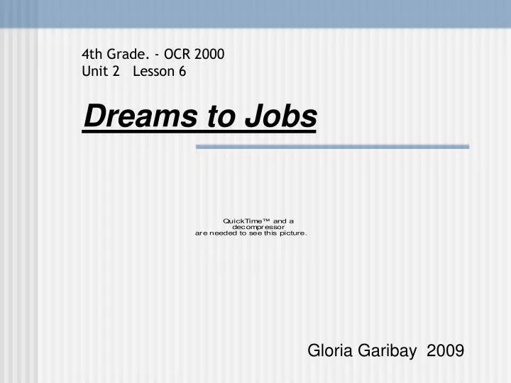 dreams to jobs