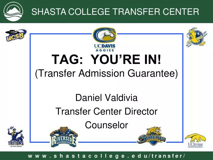 tag you re in transfer admission guarantee