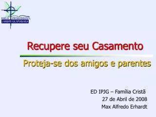 recupere seu casamento