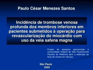 Paulo César Menezes Santos