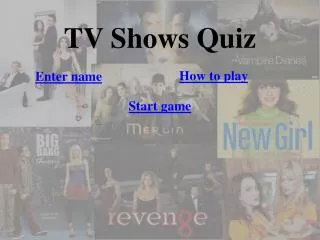 TV Shows Quiz