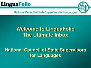 Welcome to LinguaFolio The Ultimate Inbox