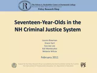 Seventeen-Year-Olds in the NH Criminal Justice System