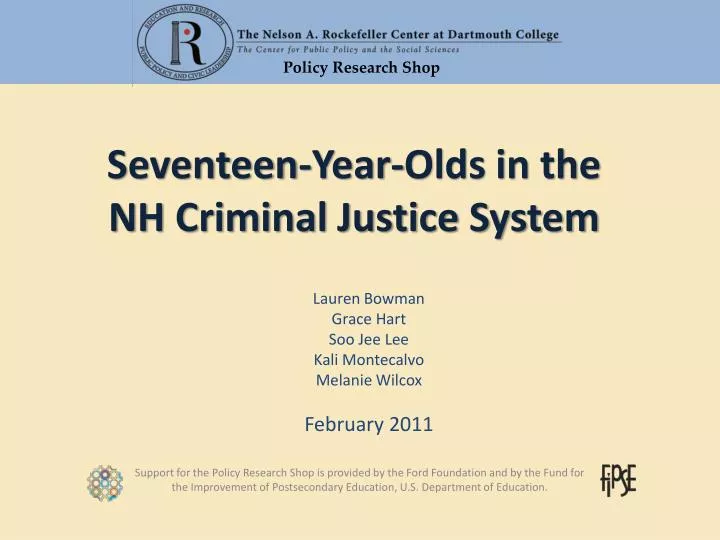 seventeen year olds in the nh criminal justice system