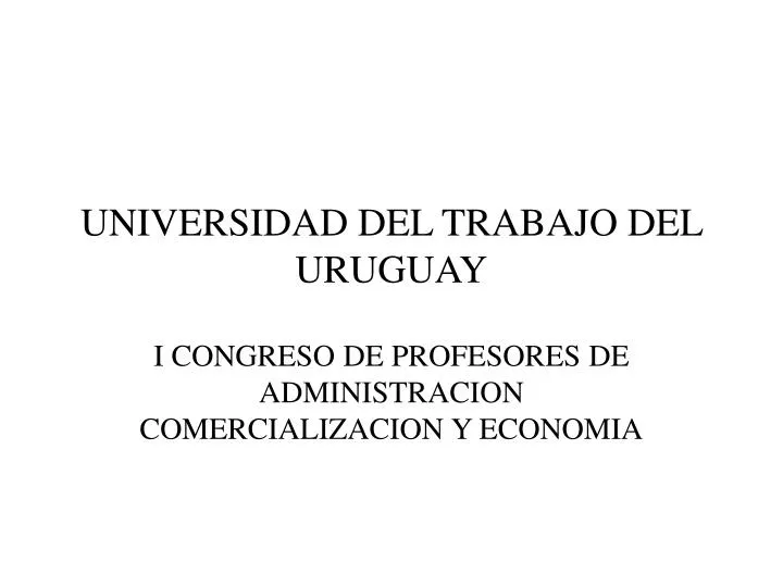 universidad del trabajo del uruguay