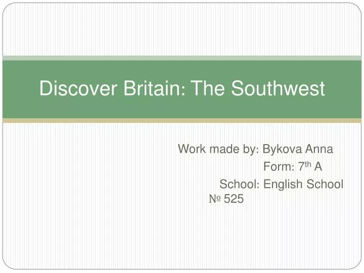 discover britain the southwest
