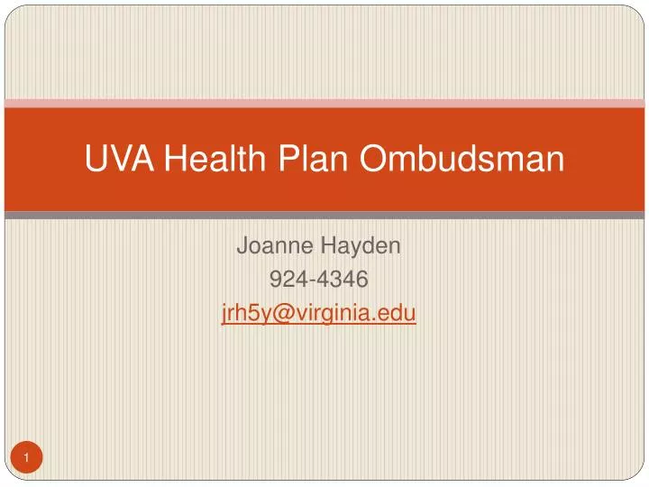uva health plan ombudsman