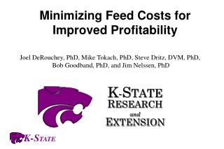 Minimizing Feed Costs for Improved Profitability