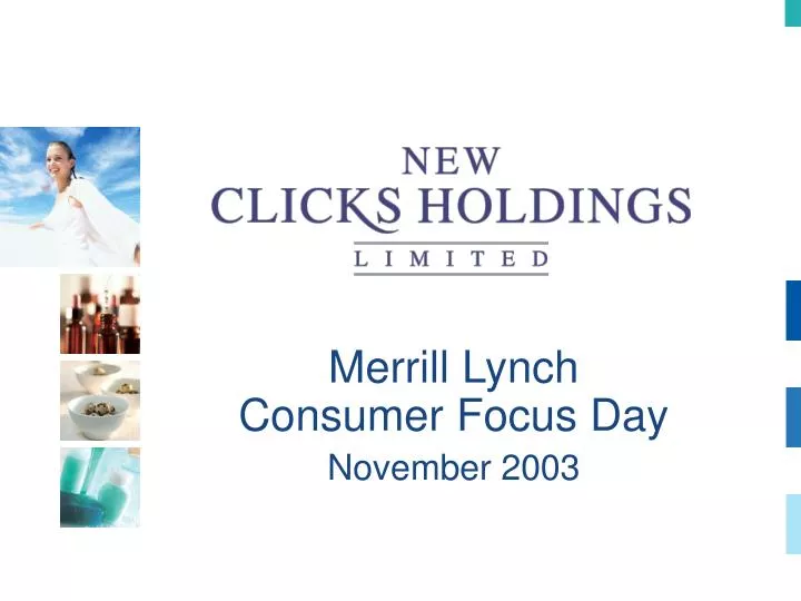 merrill lynch consumer focus day november 2003