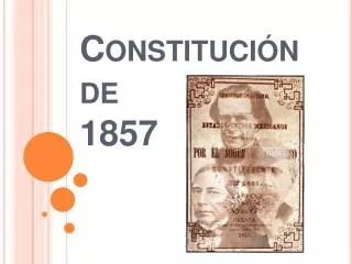 constituci n de 1857