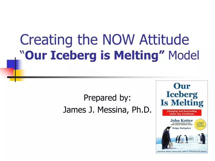 creating the now attitude our iceberg is melting model