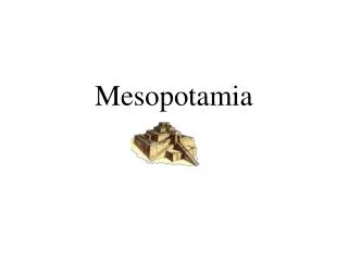 Mesopotamia