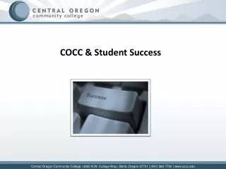 COCC &amp; Student Success