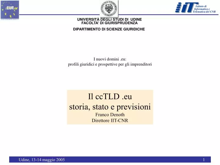 i nuovi domini eu profili giuridici e prospettive per gli imprenditori