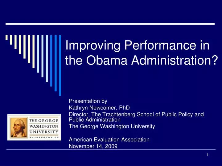 improving performance in the obama administration