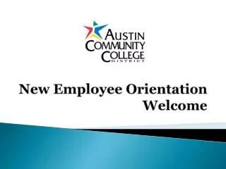 New Employee Orientation Welcome