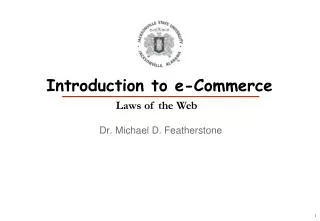 Introduction to e-Commerce