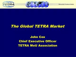 The Global TETRA Market