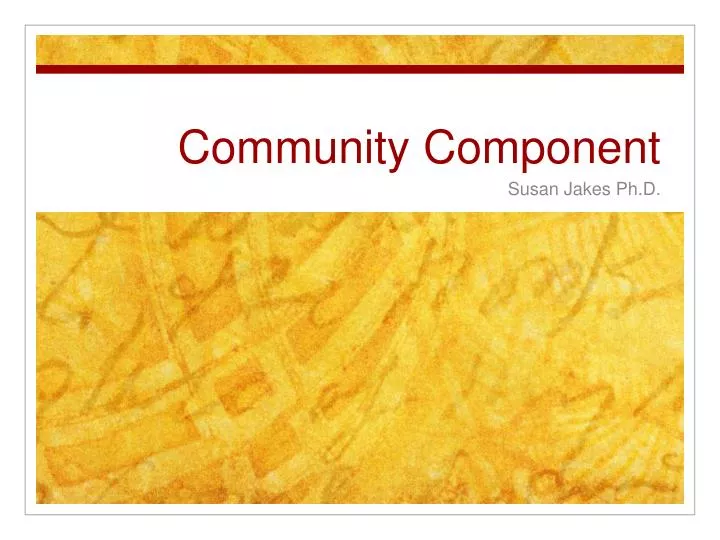 community component