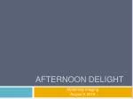 AfterNOON DELIGHT - slide 1