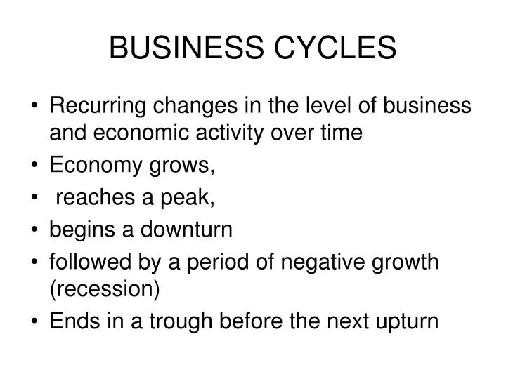 business cycles