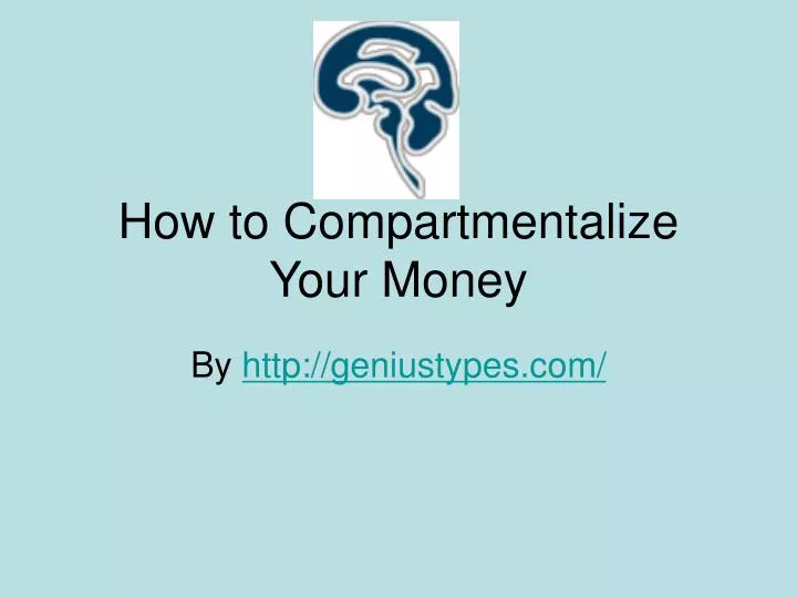 how to compartmentalize your money