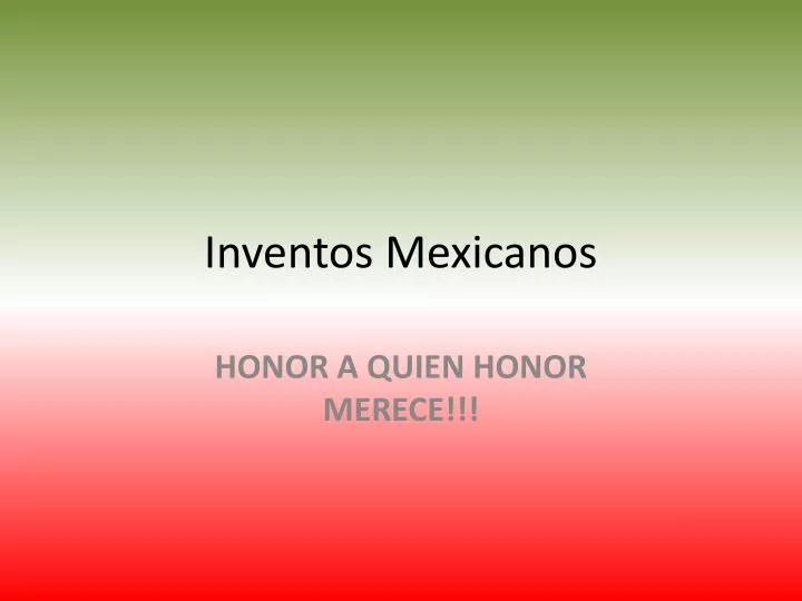inventos mexicanos