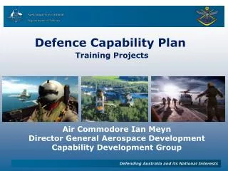 Defence Capability Plan Training Projects