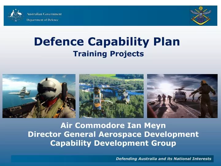 defence capability plan training projects