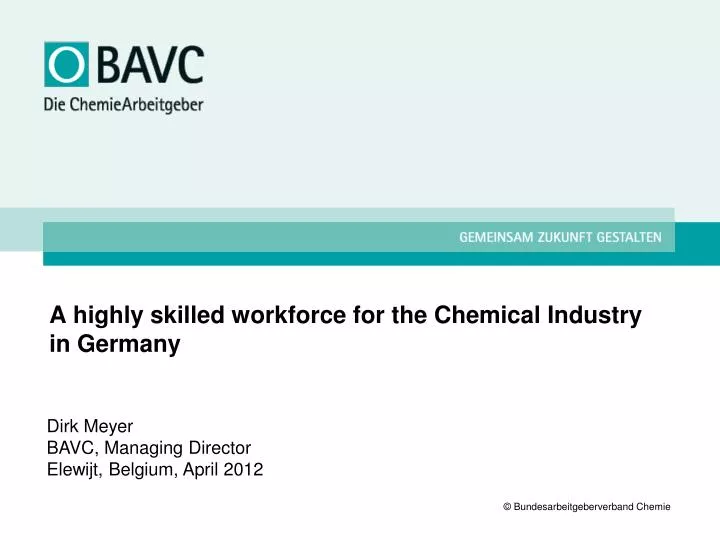 a highly skilled workforce for the chemical industry in germany