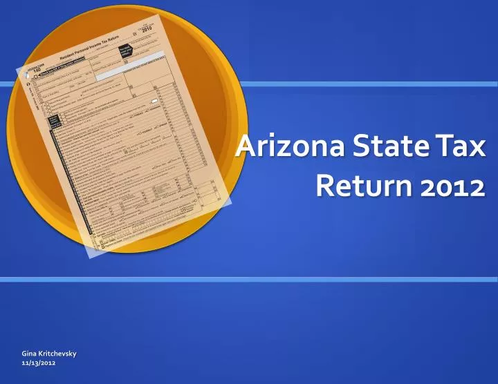 arizona state tax return 2012