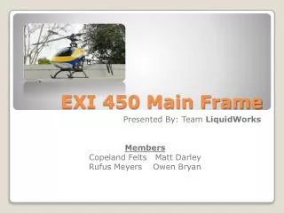 EXI 450 Main Frame