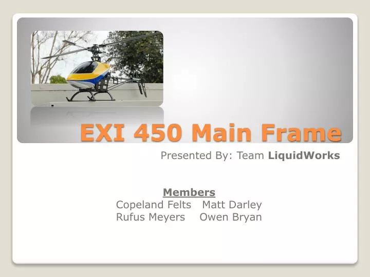 exi 450 main frame